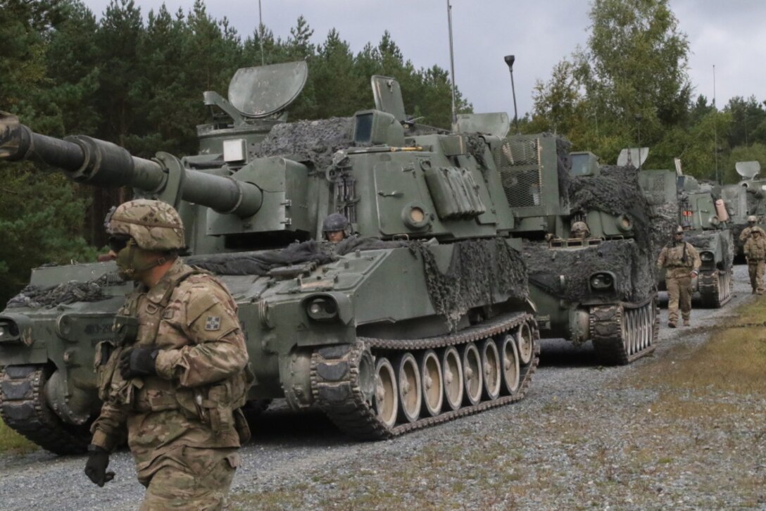 U.S. soldiers in Germany participate in an exercise.