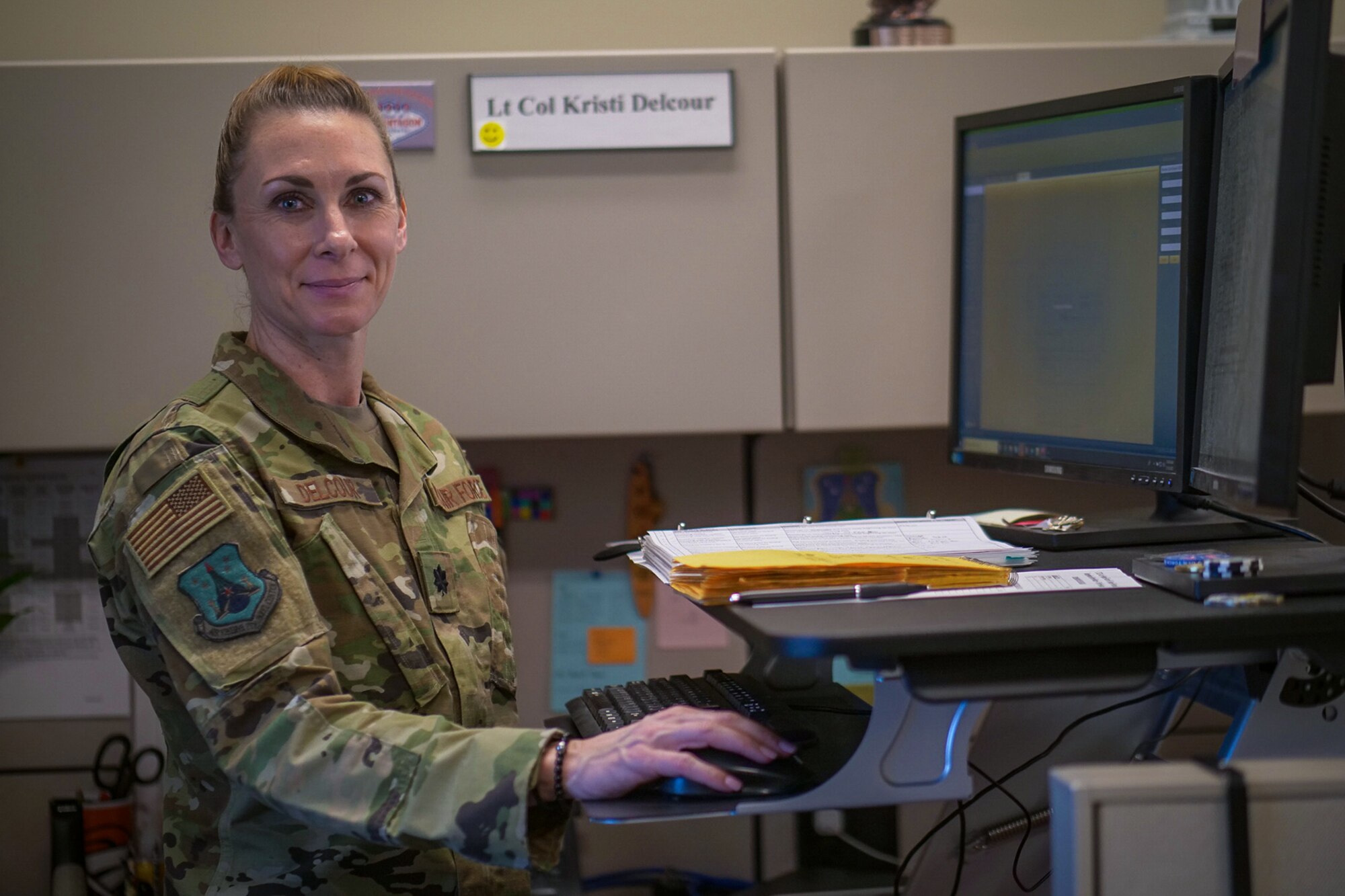 Whether elevating herself across the peaks of the Colorado mountains, overcoming the challenges of raising a family, or shaping the future of the Air Force Reserve, this personnel officer sets the bar for resiliency, leadership, and what an Airman can achieve.

With a youthful smile and a passion for progress, Lt. Col. Kristi Delcour, chief of Promotion Board Operations at Headquarters Air Reserve Personnel Center, embraces the challenges that balance a healthy lifestyle through athleticism, parenthood and perseverance. 

According to military demographics, out of about 64,000 officers in the Air Force only 22.4 percent are women, and Delcour is blazing the path for others to follow. On the HQ ARPC Promotion Board, Delcour touches the future of every officer in the Air Force Reserve.