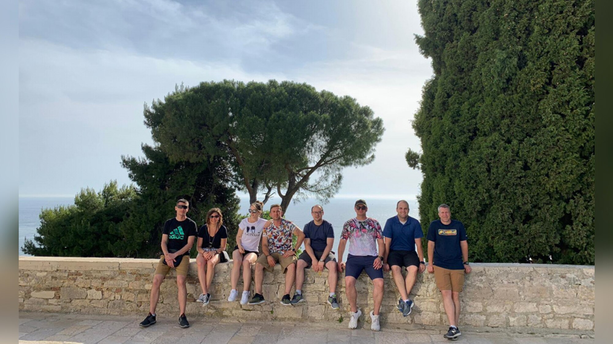 Air Force Staff Sgt. Nikola Bozic (left) visits Pula, Croatia, with a Croatian Area Studies Immersion group May 2019. Bozic participated in this opportunity as a Language Enabled Airman Program scholar to sharpen his Croatian language skills and learn more about the history of the area. (Courtesy photo)