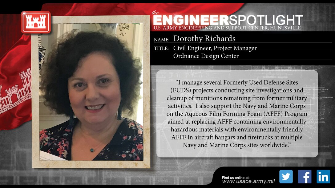 The U.S. Army Engineering and Support Center, Huntsville, is joining other federal agencies and groups from around the world February 21 to 27 to celebrate National Engineers Week.