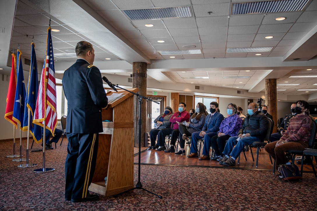 Brig. Gen. Wayne Don, director of joint staff for the Alaska National Guard, was promoted as the newest general officer in Alaska at a ceremony in Wasilla, Feb. 6, becoming the highest-ranking Alaska Native currently serving in the Alaska National Guard.