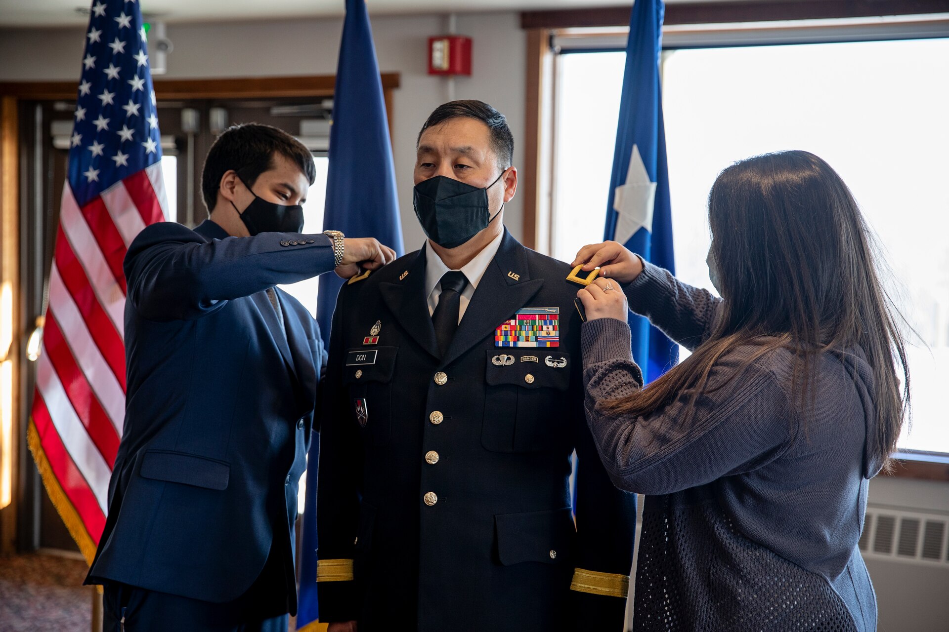 Brig. Gen. Wayne Don, director of joint staff for the Alaska National Guard, was promoted as the newest general officer in Alaska at a ceremony in Wasilla, Feb. 6, becoming the highest-ranking Alaska Native currently serving in the Alaska National Guard.