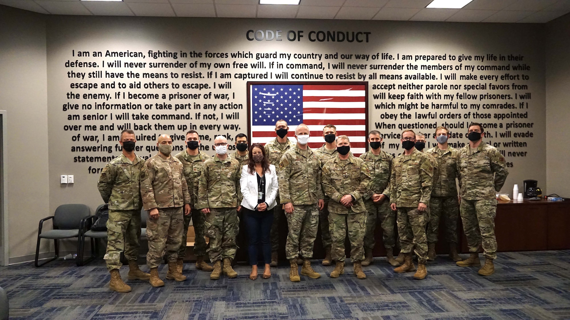 group photo of military chaplains and leadership