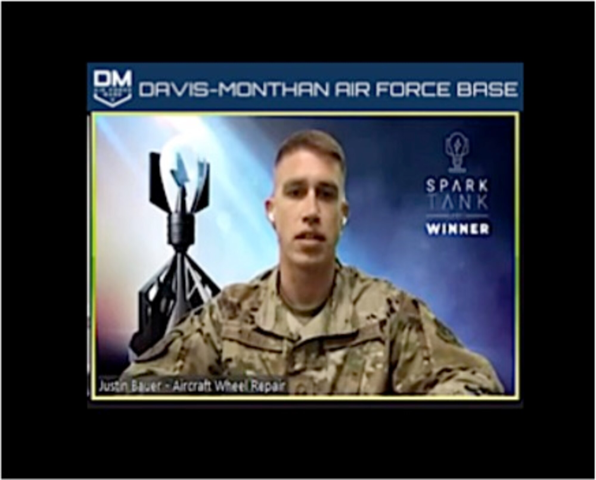 Master Sgt. Justin Bauer is the winner of the 2021 Spark Tank.