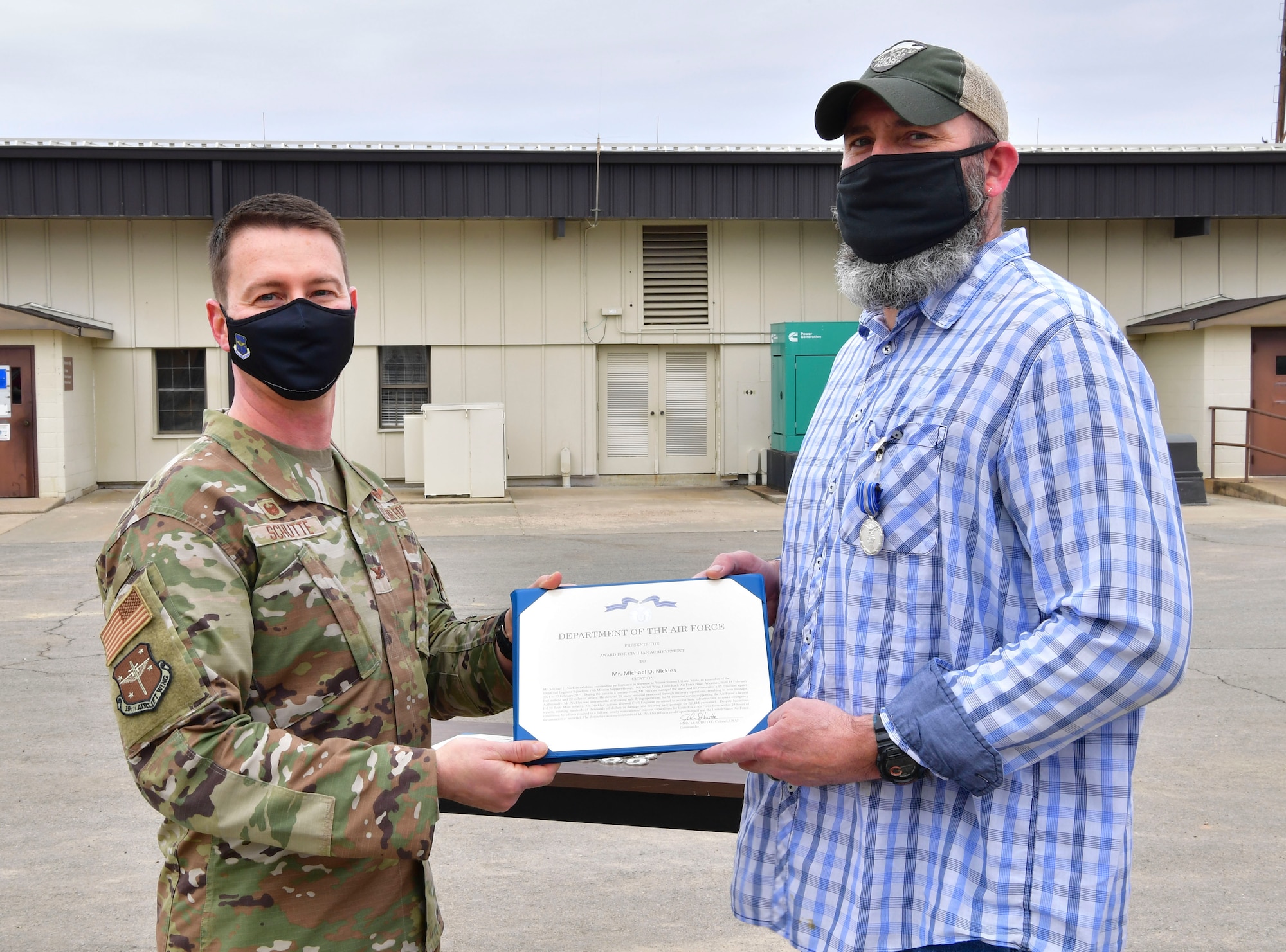 A person receives an award