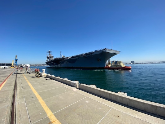 The Nimitz Carrier Strike Group returns to homeport after a more than 10-month deployment.