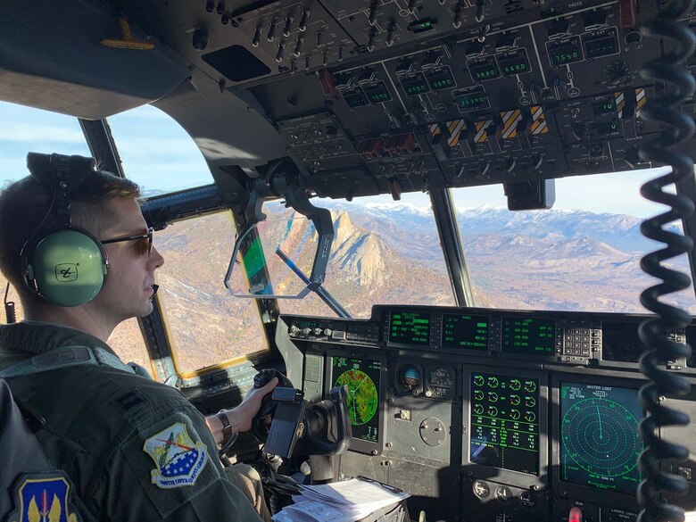 A person flies a plan