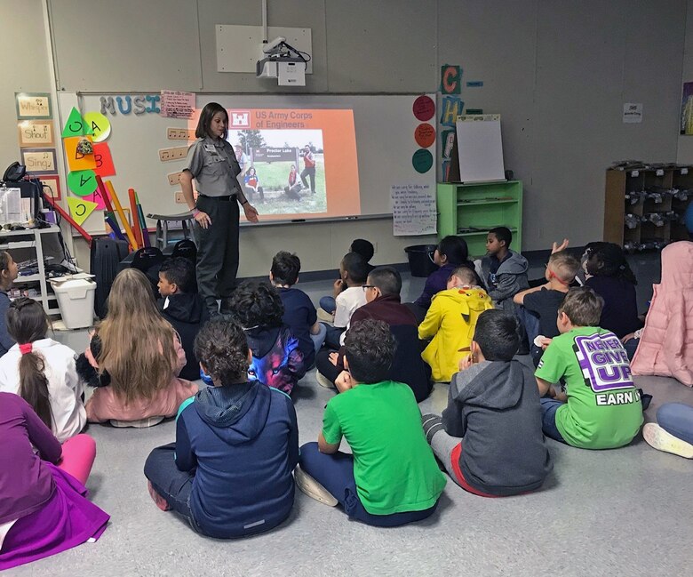 Park ranger teaches children water safety