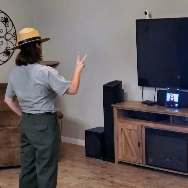 Park Ranger delivers virtual water safety presentation