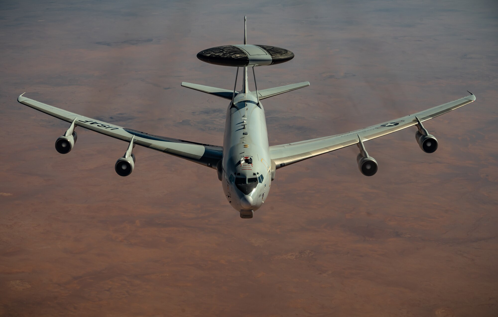 350th EARS provides fuel to E-3