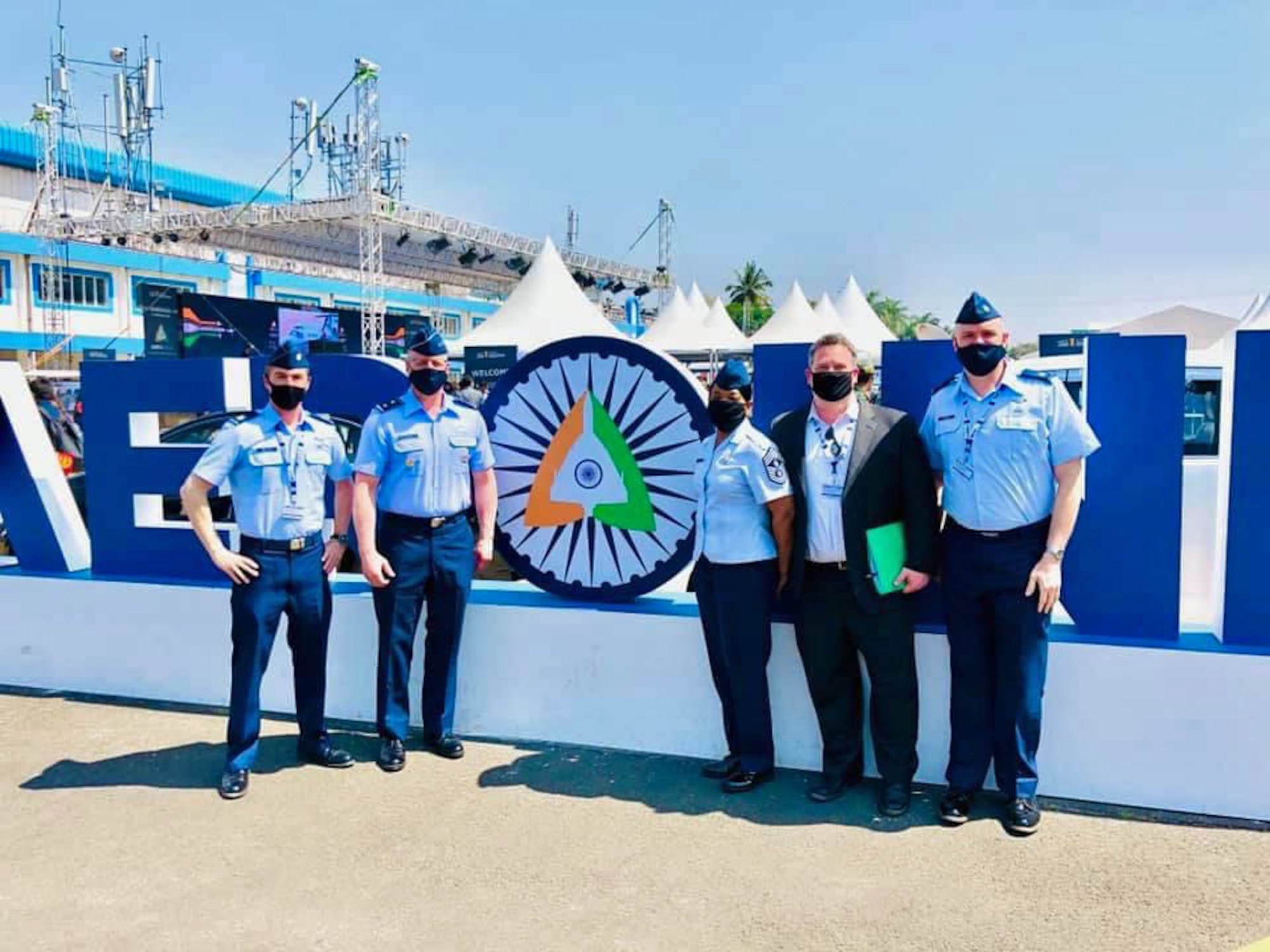 The 8AF Aero India 2021 team photo