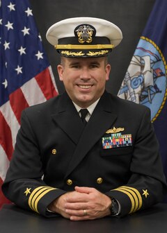 Studio portrait of Cmdr. Thomas D. McCandless