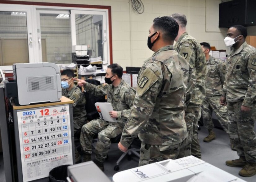 Soldiers at the U.S. Army Medical Materiel Center-Korea track incoming shipments of COVID-19 vaccine in support of U.S. Forces Korea vaccination efforts.