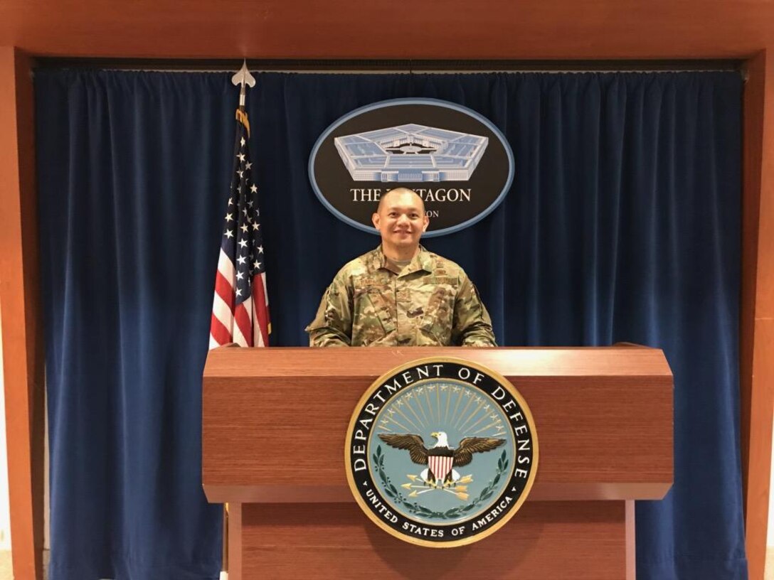 Tech Sgt. Lloyd Tumbaga toured the Pentagon in July 2019.