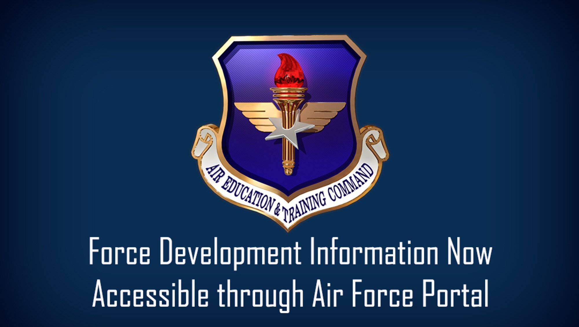AETC logo on blue background