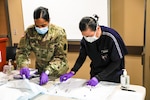 Front line medical workers, Soldiers and law enforcement personnel receive phase one of the COVID-19 vaccination at Fort Hood, Texas Carl R. Darnall Army Medical Center Dec.15, 2020.