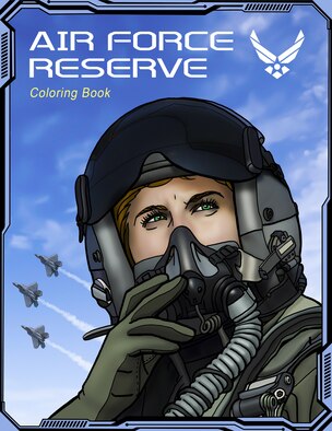 Air Force Reserve Coloring Book, 2nd Edition, released in December 2020 by the Air Force Reserve Command Office of History and Heritage. The coloring book was designed by Tech. Sgt. Kat Justen, a traditional reservist with the 459th Air Refueling Wing Public Affairs Office and AFRC HO Combat & Heritage artist. (U.S. Air Force cover graphic by Tech. Sgt. Katie “Kat” Justen/Released)