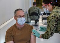 Naval Medical Center Camp Lejeune on December 28, 2020 administered the first doses of the Pfizer/BioNTech COVID-19 vaccine. Per the Department of Defense’s strategic plan for distribution and administration of the vaccine, initial recipients of the vaccine were given to frontline health care providers and personnel with the Emergency Department/Trauma Department, Intensive Care Unit and other frontline workers as identified by the facility. Vaccines will also be given to frontline health care workers and first responders attached to Marine Corps Installations East to include MCAS New River, II MEF, and MARSOC.