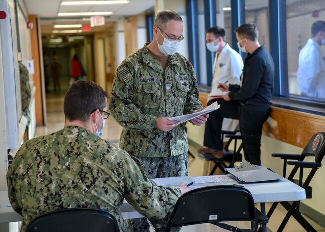Naval Medical Center Camp Lejeune on December 28, 2020 administered the first doses of the Pfizer/BioNTech COVID-19 vaccine. Per the Department of Defense’s strategic plan for distribution and administration of the vaccine, initial recipients of the vaccine were given to frontline health care providers and personnel with the Emergency Department/Trauma Department, Intensive Care Unit and other frontline workers as identified by the facility. Vaccines will also be given to frontline health care workers and first responders attached to Marine Corps Installations East to include MCAS New River, II MEF, and MARSOC.