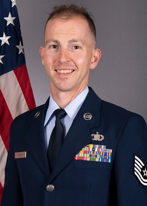 Official Photo of Technical Sgt. Ryan Rager, keyboard player and vocalist with the United States Air Force Band of Mid-America, Scott Air Force Base, IL.