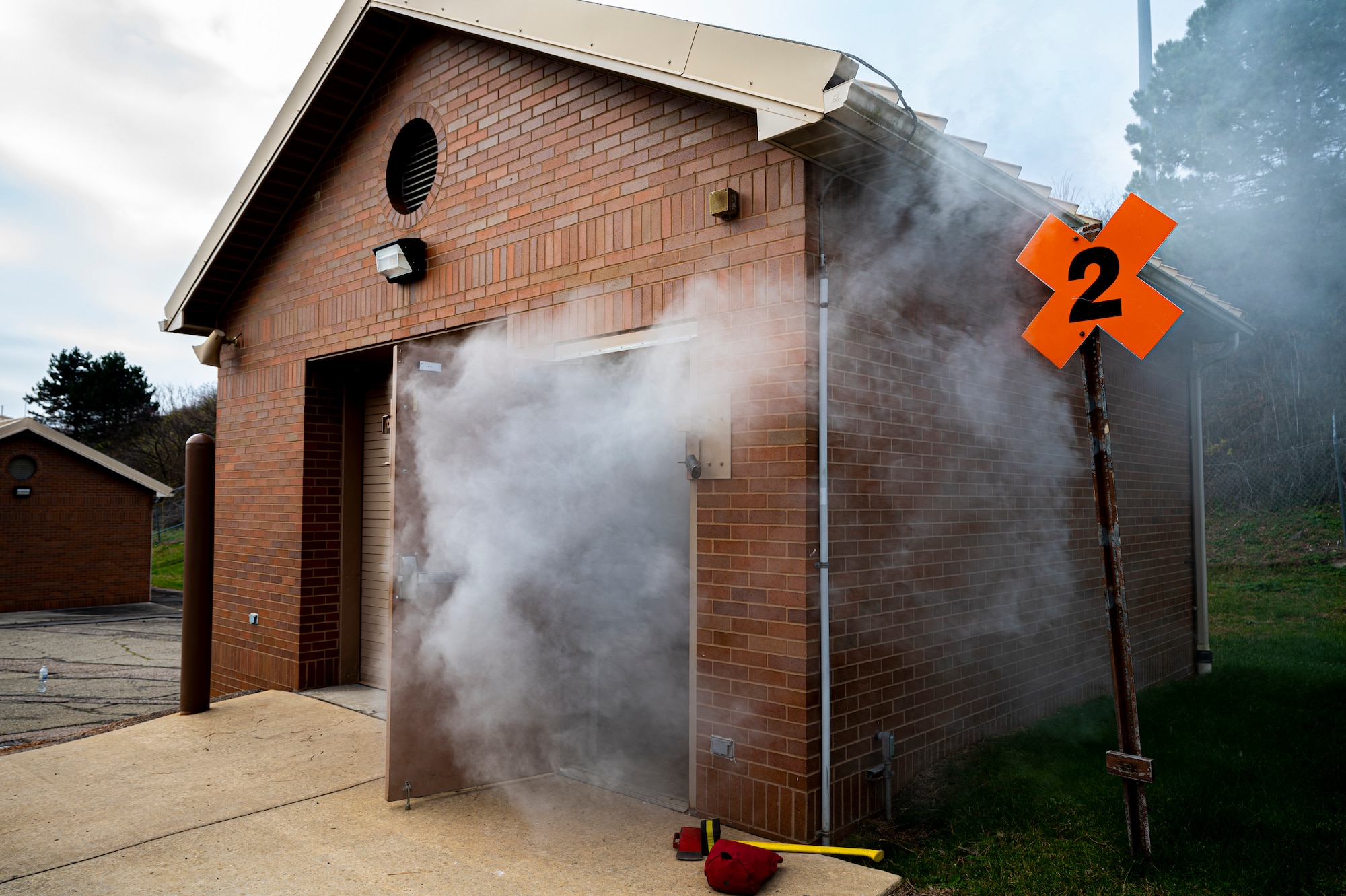 The 911th Airlift Wing performs fire drills to test the response time of both the 911th Airlift Wing and the Allegheny County Airport Authority Fire Department at the Pittsburgh International Airport Air Reserve Station, Pennsylvania, Dec. 10, 2020.