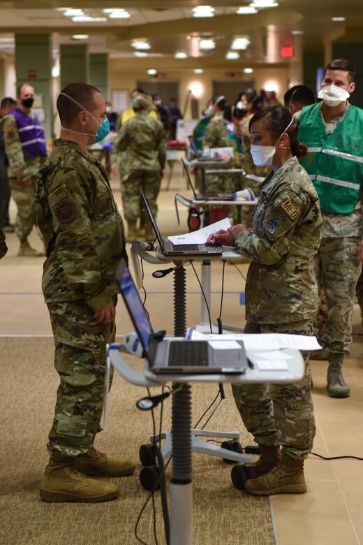 Photo of COVID-19 vaccinations at Vandenberg AFB