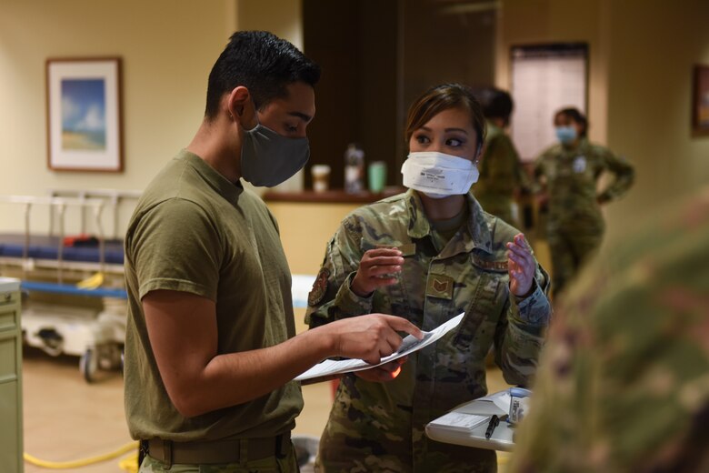 Photo of COVID-19 vaccinations at Vandenberg AFB