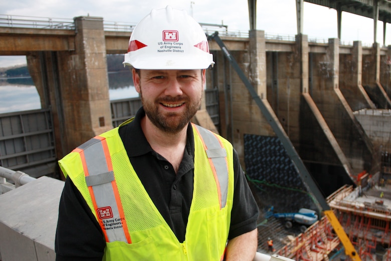 Ryan Cleary, project engineer at the Chickamauga Lock Replacement Project Resident Engineer Office, is the U.S. Army Corps of Engineers Nashville District Employee of the Month for November 2020. (USACE photo)