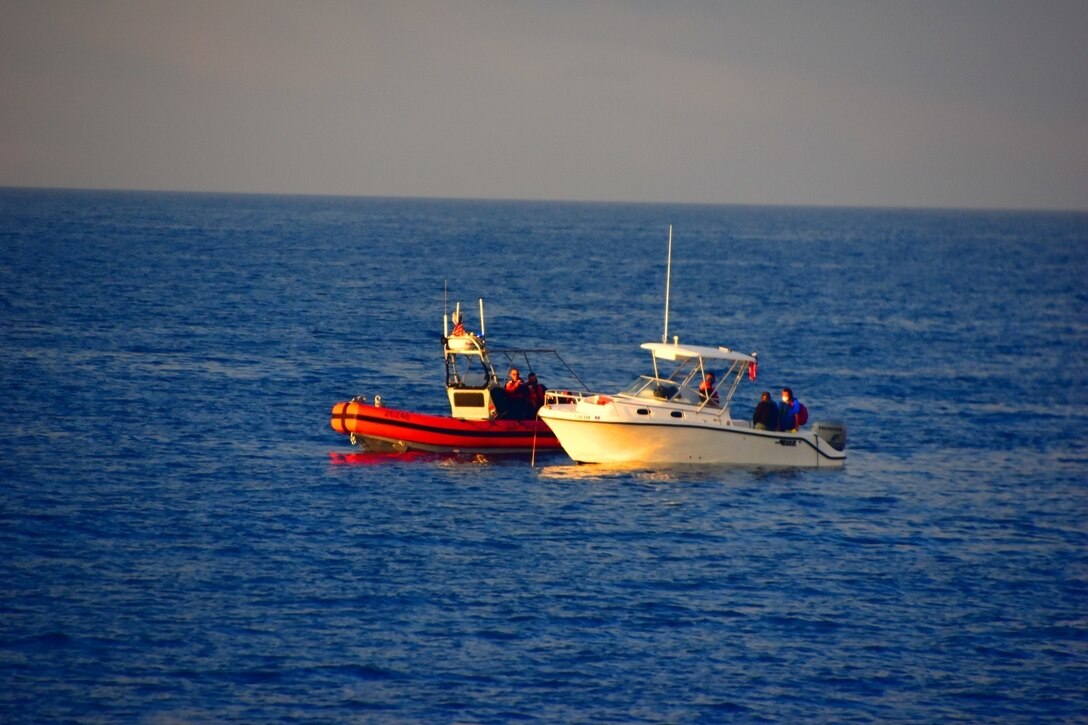 Boat crew rescues two men off Key West, Florida