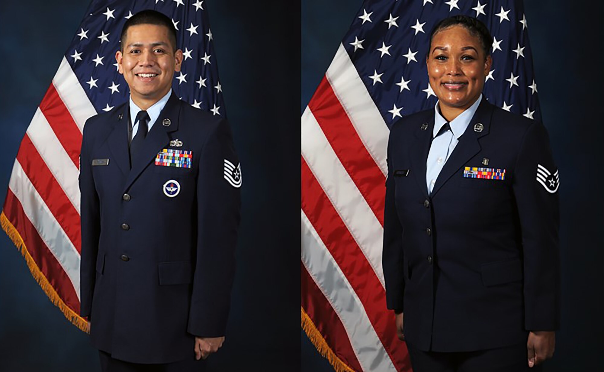 Joint Base San Antonio has selected two Airmen to represent the Air Force in the city’s annual Fiesta celebration. Tech. Sgts. Arturo Gomez Jr. and Lateshia Burgess will serve as Air Force ambassadors for Fiesta 2021, scheduled to take place April 15-25.