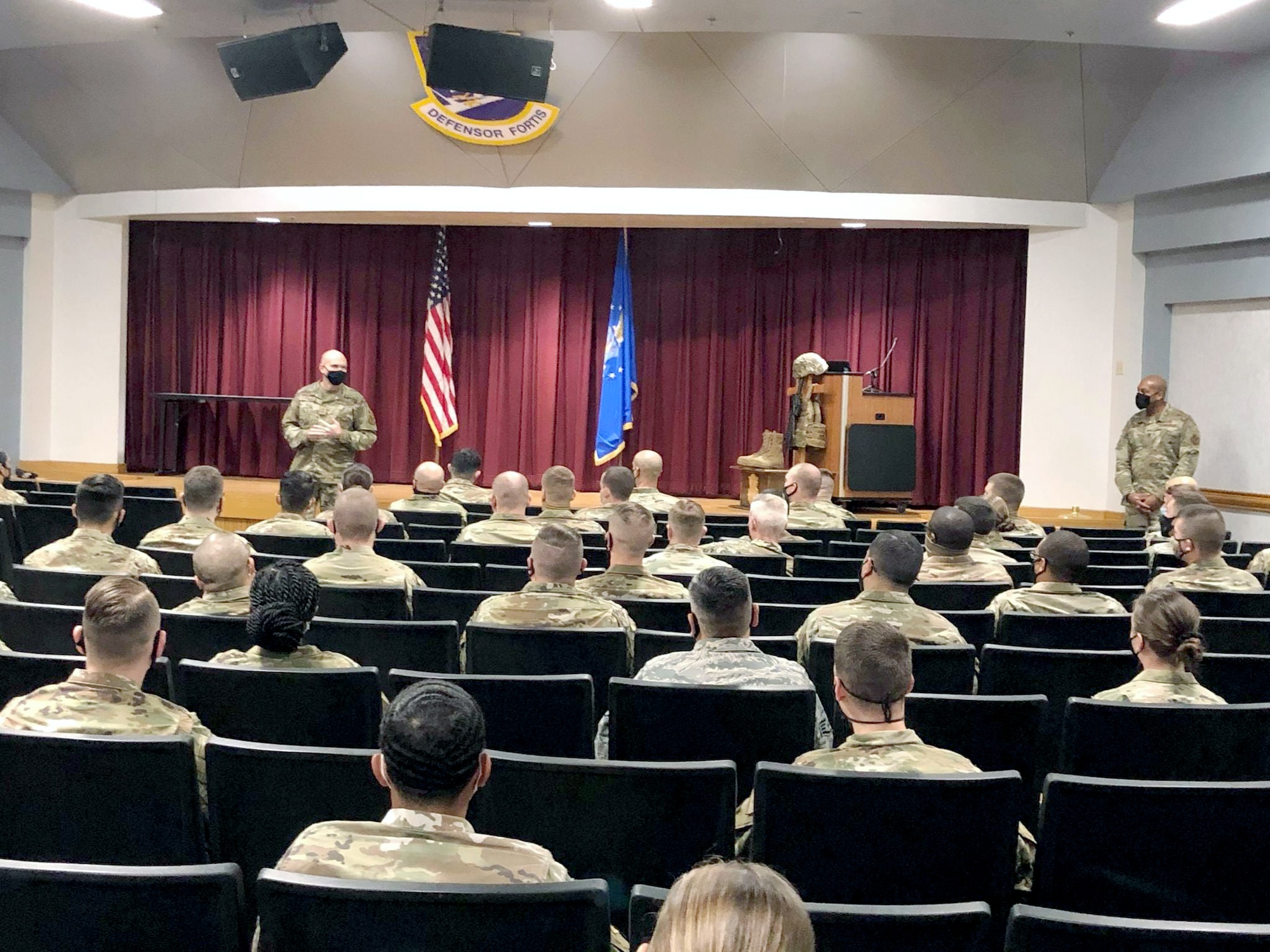 Air Force SFS top leadership visit Guard, Reserve members