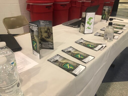 The U.S. Army Reserve Soldiers of the U.S. Army Civil Affairs and Psychological Operations Command (Airborne) Task Force Manning Program took part in the Fort Jackson Soldier For Life Transition Assistance Program (SFL-TAP) career fair and recruiting event to provide information about opportunities in the Civil Affairs, Psychological Operations, and Information Operations career fields and at the Robert B. Solomon Activity Center, Fort Jackson, S.C., on Dec. 1, 2020. The Task Force Manning Program is a recruiting initiative to recruit, retain, and qualify current active duty, Army Reserve, and National Guard service members into the Civil Affairs, Psychological Operations, and Information Operations career fields under USACAPOC(A) to fill critical vacancy shortages.