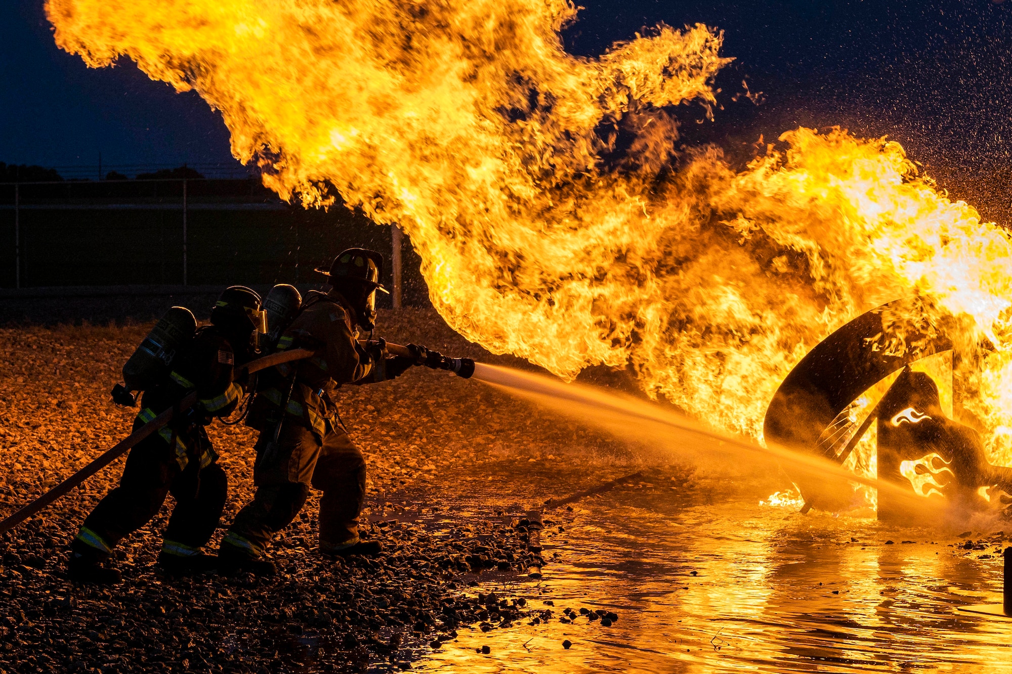 Collaboration builds camaraderie: Total Force, community firefighters train at Dover