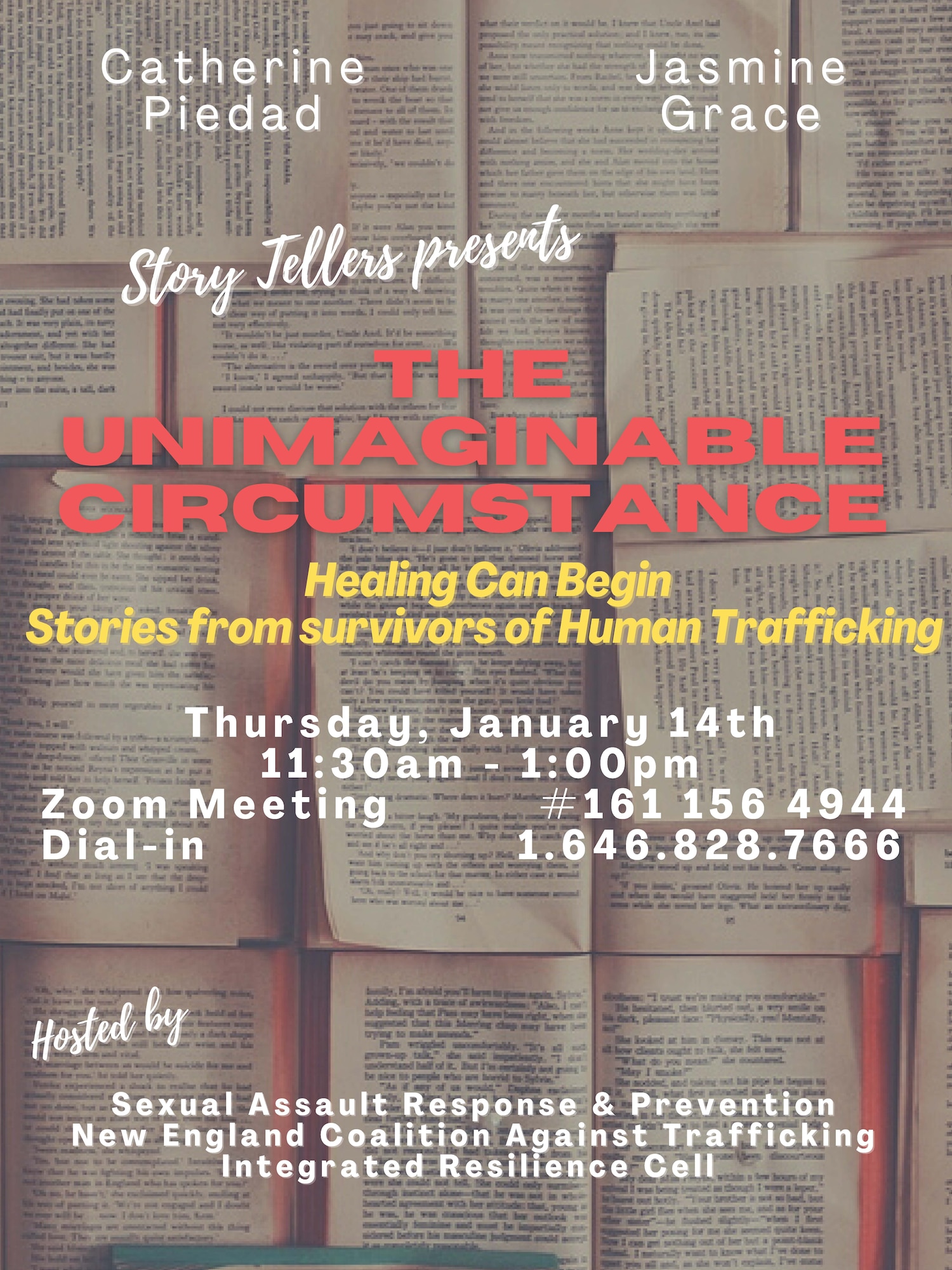Officials from Hanscom Air Force Base, Mass., will host a virtual Storytellers event Jan. 14 to recognize January as National Slavery and Human Trafficking Prevention Month. (Courtesy Photo)