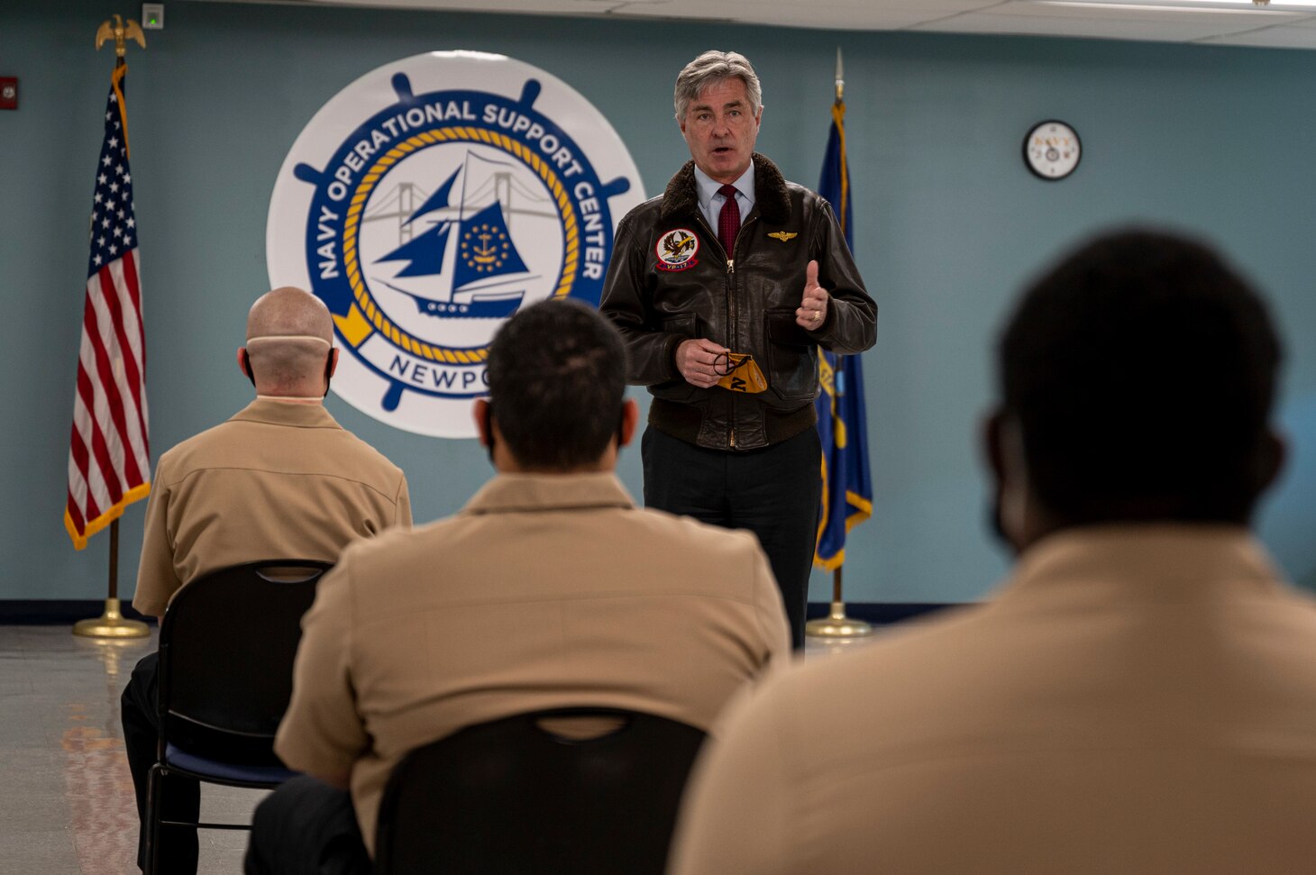 Secretary of the Navy visits NOSC Newport