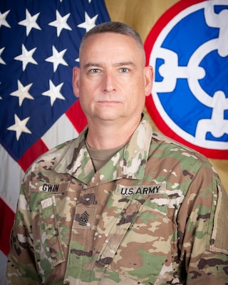 Command Sgt. Maj. Keith A. Gwin, 310th Sustainment Command (Expeditionary) Senior Enlisted Advisor