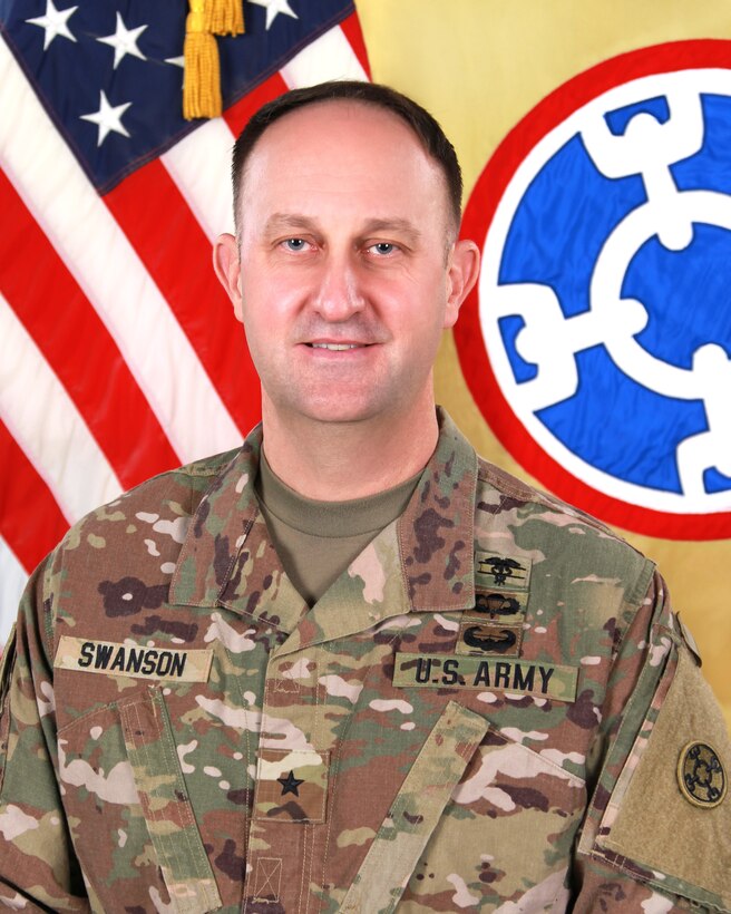 Brig. Gen. Justin M. Swanson, 310th Sustainment Command, Commander General
