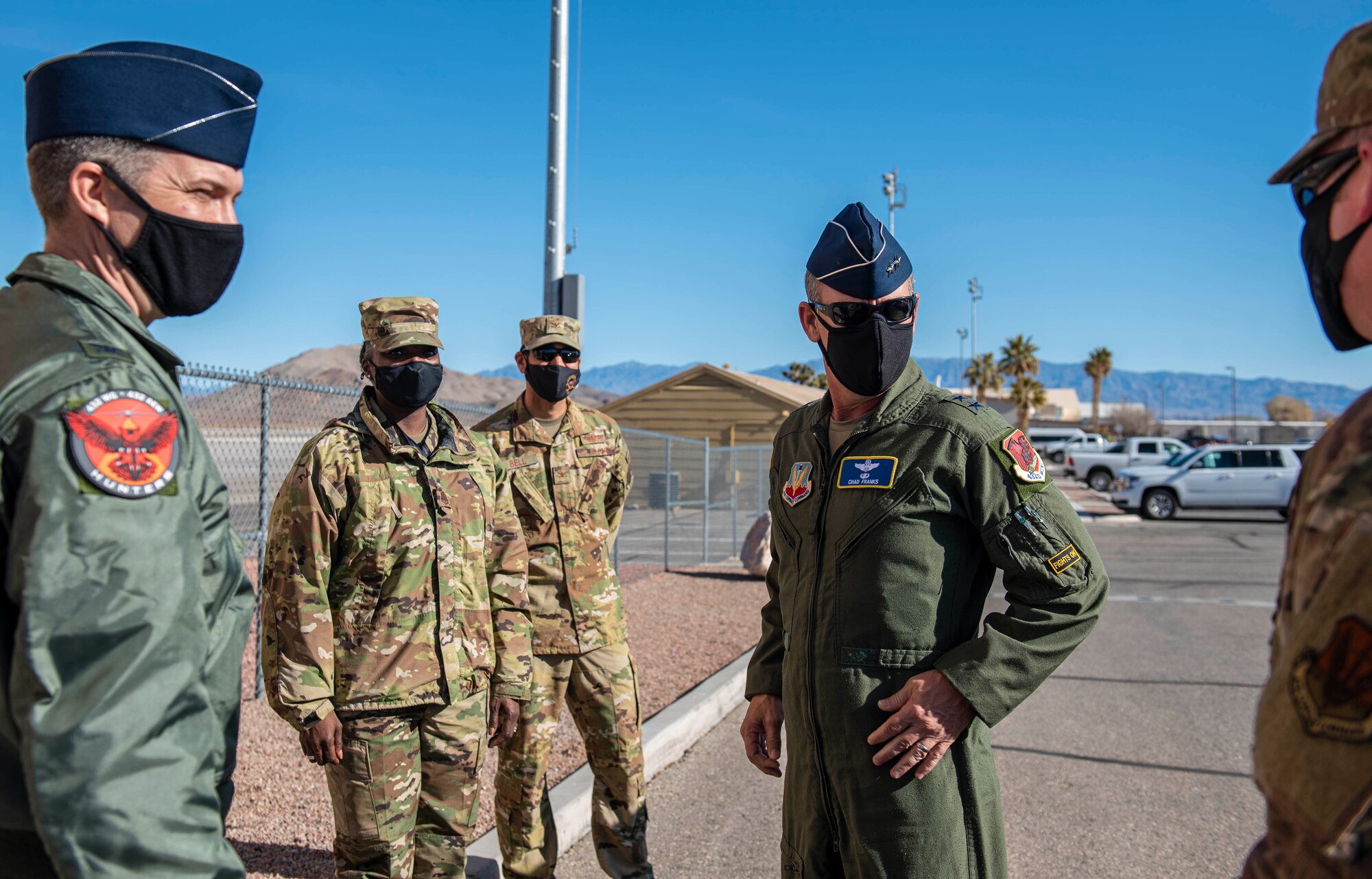432nd Wing/432nd Air Expeditionary Wing leadership welcome Fifteenth Air Force leaders to Creech Air Force Base.