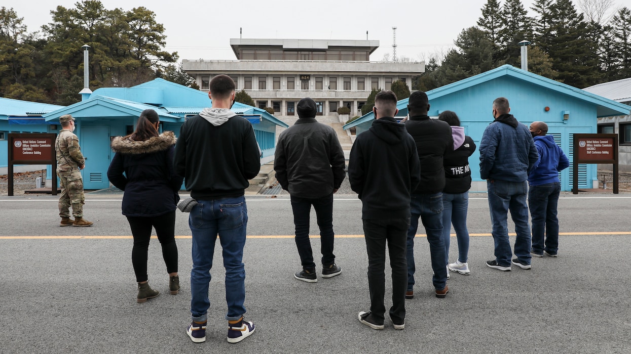 Marines with U.S. Marine Corps Forces - Korea participated in a Joint Security Area tour within the Korean Demilitarized Zone.