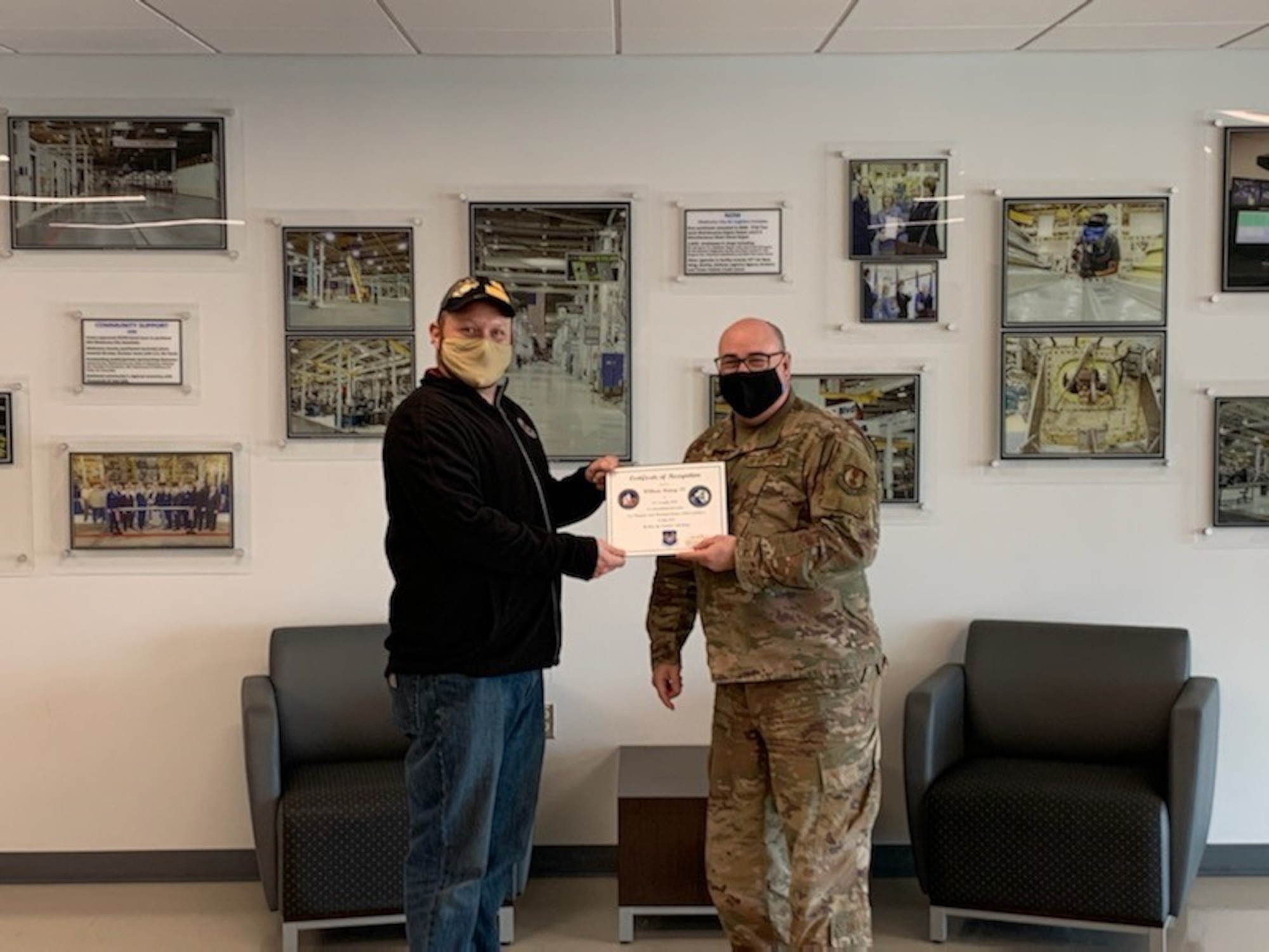 Mr. William Kinney, 558th Software Engineering Squadron at Tinker Air Force Base, was recognized for his act of valor displayed in July 2020.