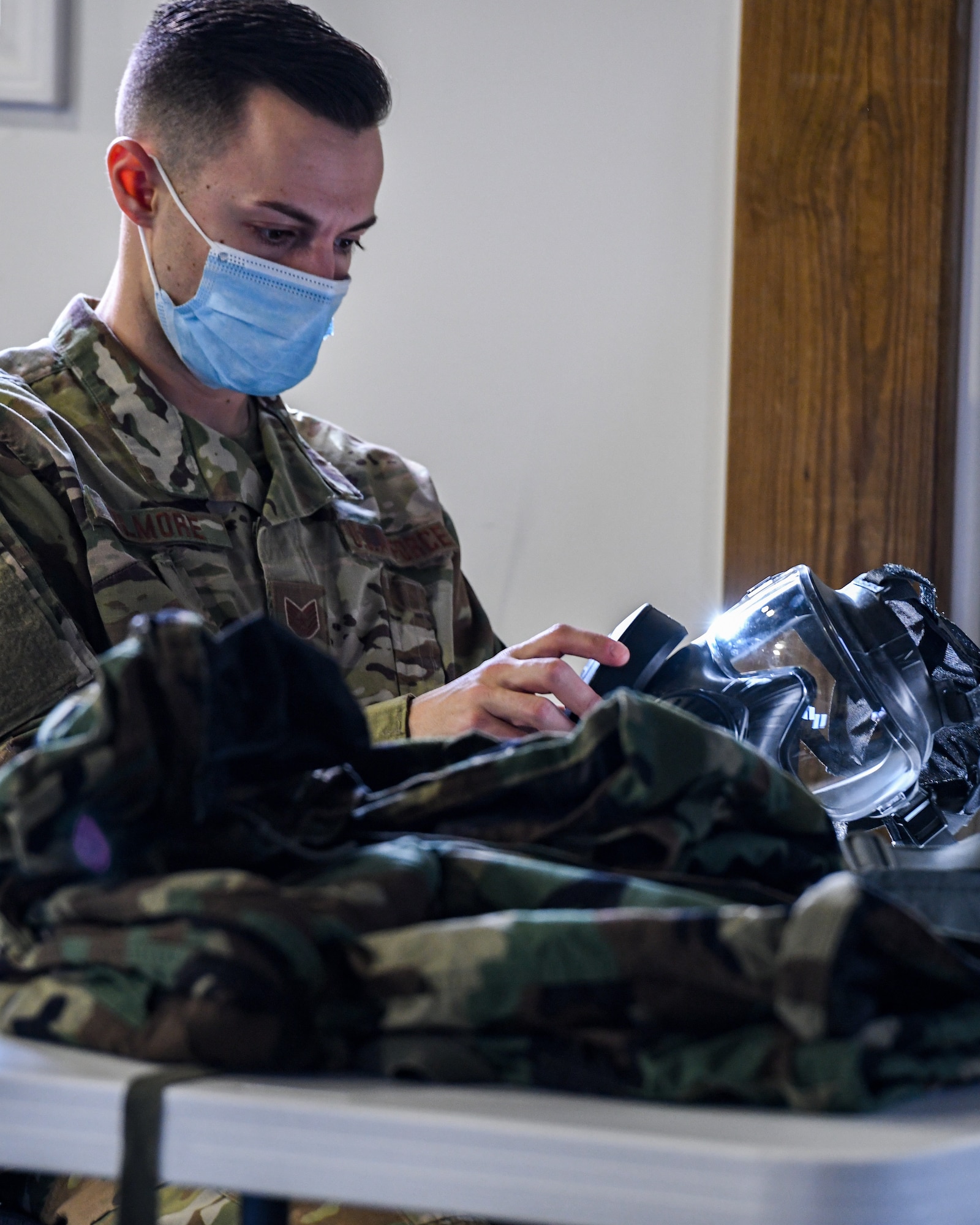 The 910th Civil Engineer Squadron taught chemical, biological, radiological, nuclear and high yield explosives, commonly called CBRNE, defense courses during the 910th Airlift Wing’s unit training assembly, Jan. 9-10, 2021, here.