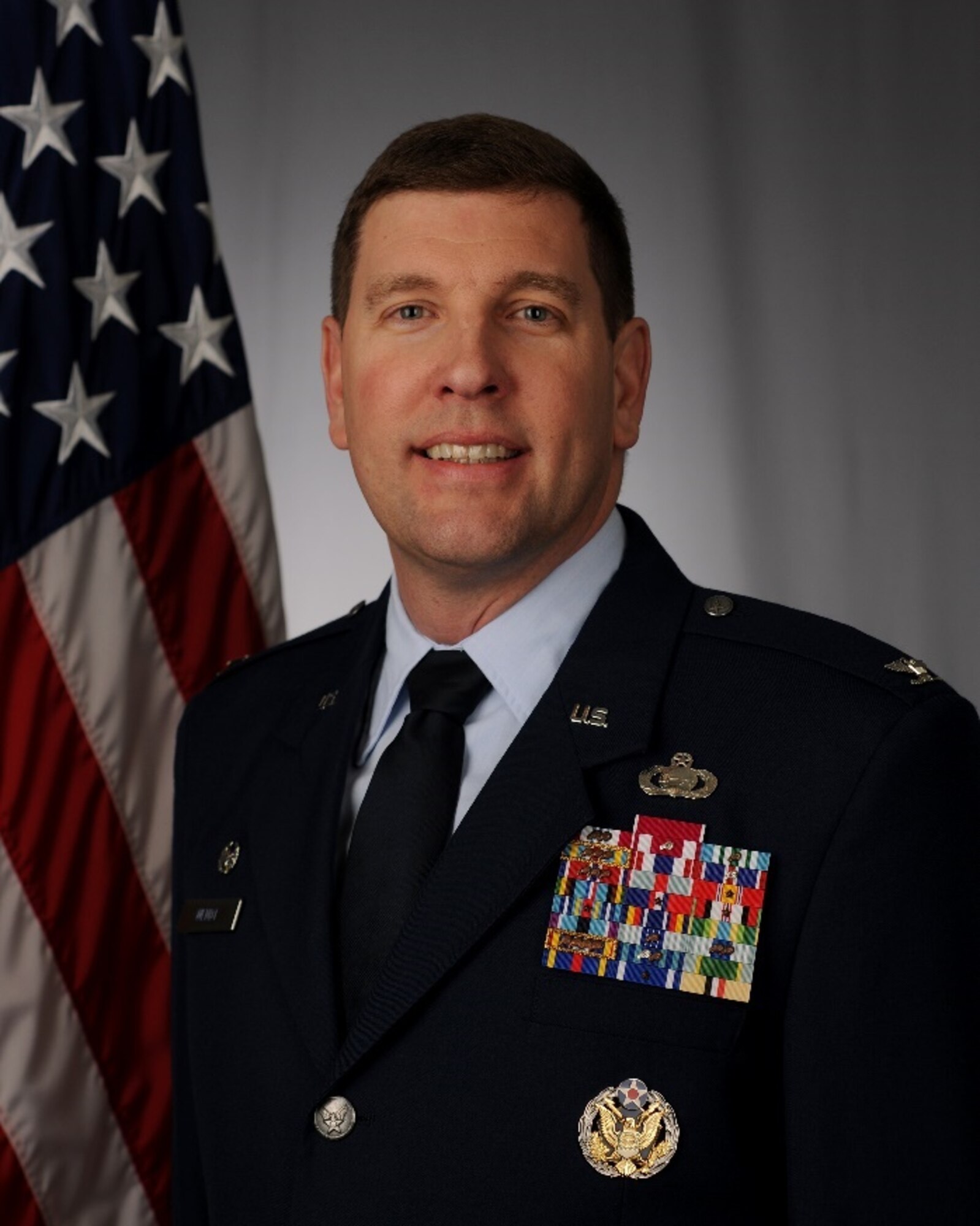 Studio photo of Col. Kurt Wendt, 501st Combat Support Wing commander.