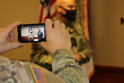 63d RD's civilian CoS receives award during unit's first Virtual Battle Assembly in 2021