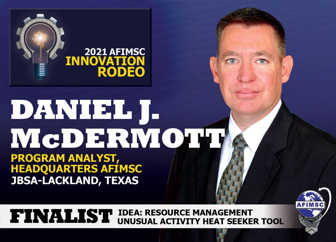 2021 AFIMSC Innovation Rodeo finalist Daniel McDermott