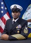 Studio portrait of CMDCM Eric W. Hill