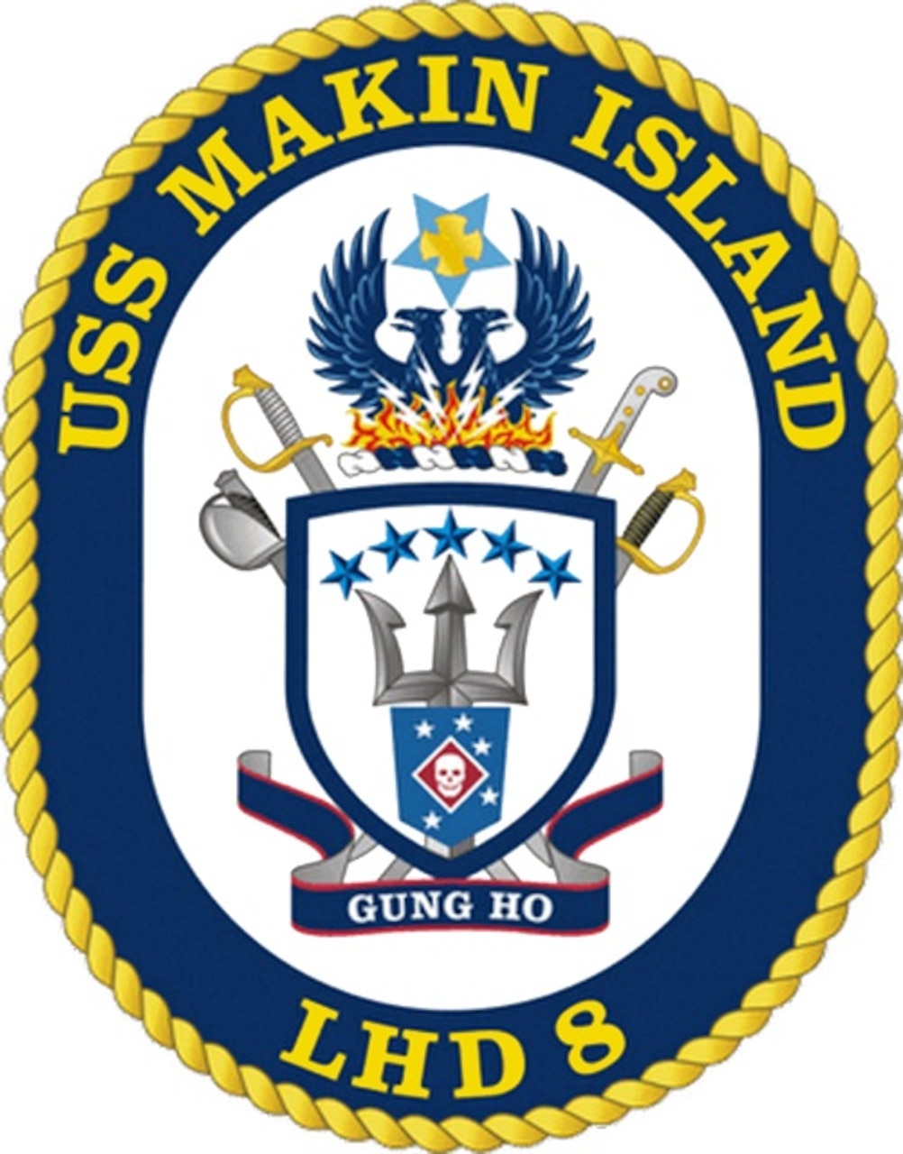 USS MAKIN ISLAND LHD-8 EMBROIDERED HAT CAP OR ANY OTHER USN SHIP 