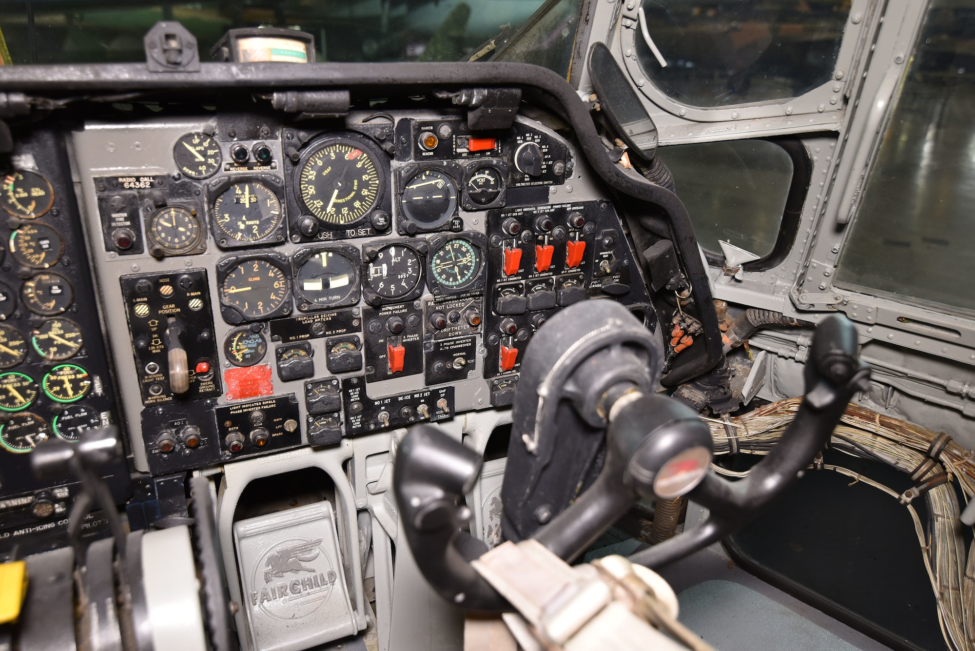 Fairchild C-123K Provider cockpit view