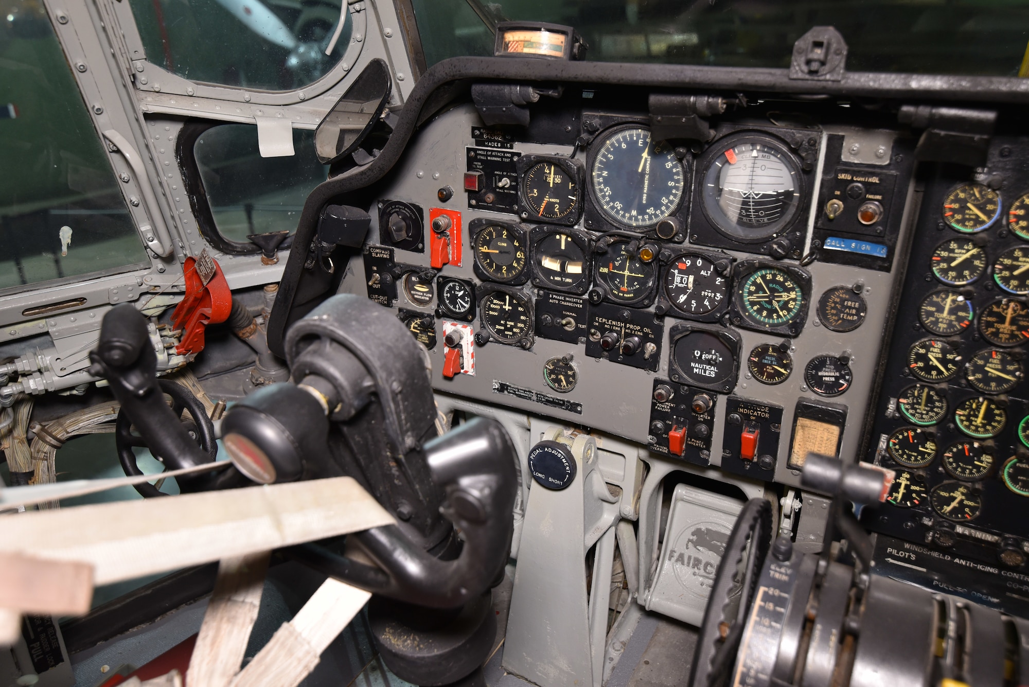 Fairchild C-123K Provider cockpit view