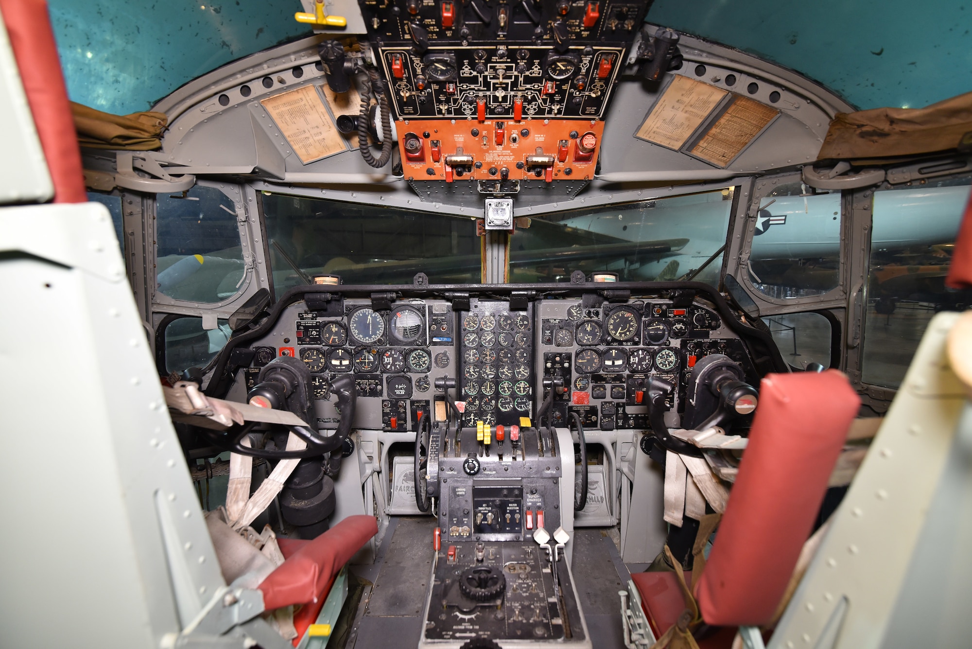 Fairchild C-123K Provider cockpit view