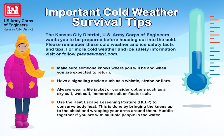 While we don’t encourage recreating on ice, we want you to be prepared before heading out into the cold weather and to understand cold water facts and tips. For more water safety information visit or follow pleasewearit.com.